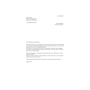 Lettre lady made mayura - Mayura Torii